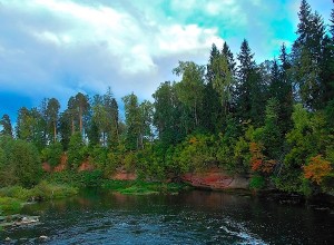 Обнажения девона на реке Оредеж