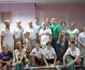 Первые показательные выступления юных тяжелоатлетов.