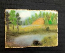 Лоскутное панно-карта Гатчинского района.