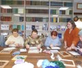 В Сиверской библиотеке расцвели подснежники.